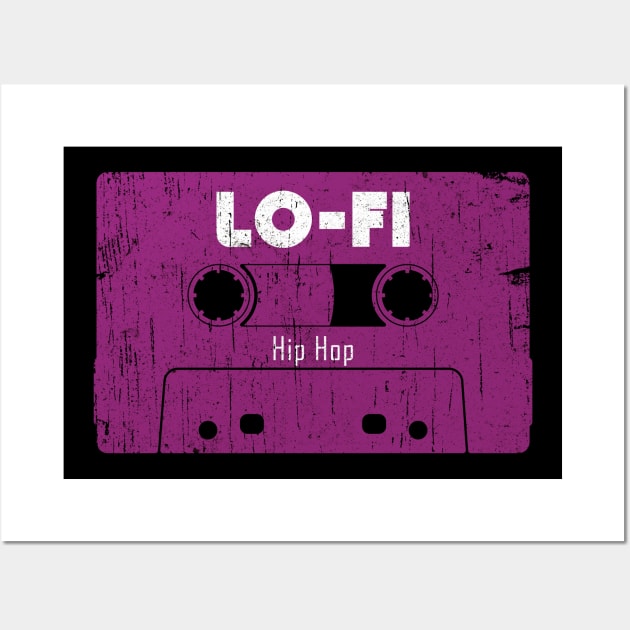 Lo-Fi Hip Hop Vintage Tape Wall Art by Foxxy Merch